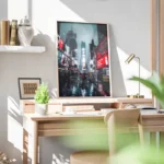 poster time square de nuit bureau.webp