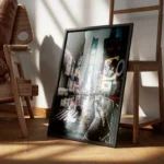 poster time square neige encadre.webp