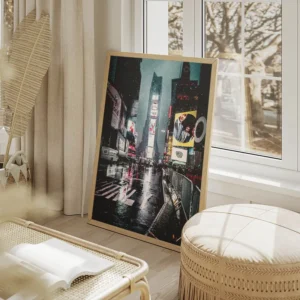 poster time square neige salon beige.webp