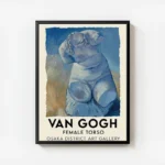 poster torse feminin van gogh avec cadre.webp