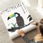 poster toucan colore au sol.webp