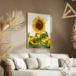 poster tournesol lumineux salon.webp