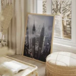 poster tours jumelles petronas salon beige.webp