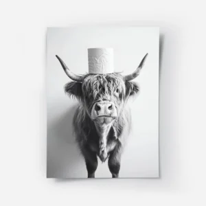 poster vache rouleau de papier blanc.webp