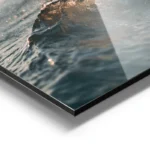 poster vague plage aluminium.webp