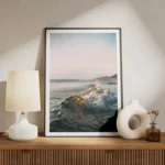 poster vague plage meuble.webp