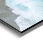 poster vagues bleu ocean aluminium.webp