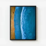 poster vagues plage avec cadre.webp