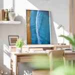 poster vagues plage bureau.webp