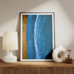 poster vagues plage meuble.webp