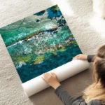 poster vagues rivage au sol.webp