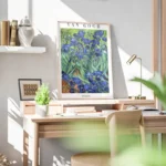 poster van gogh irises bureau.webp