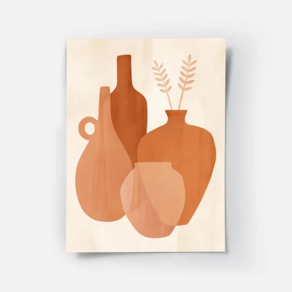 Poster vases terracotta