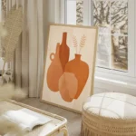 poster vases terracotta salon beige.webp