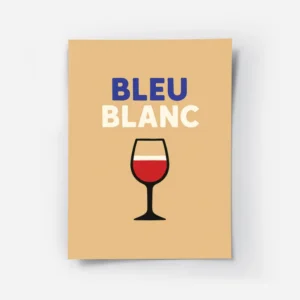 poster verre de vin bleu blanc rouge.webp