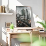 poster ville moderne nuit bureau.webp