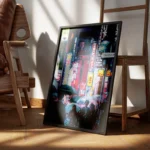poster ville sous la pluie encadre.webp