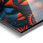 poster visage africain colore aluminium.webp