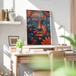 poster visage africain colore bureau.webp