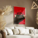 poster voiture mercedes minimaliste salon.webp