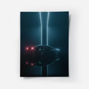 poster voiture retro futuriste.webp