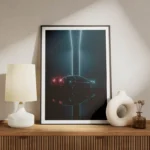 poster voiture retro futuriste meuble.webp