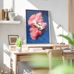 poster voiture sur nuage bureau.webp