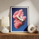 poster voiture sur nuage meuble.webp