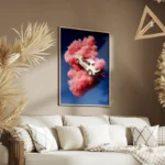 poster voiture sur nuage salon.webp