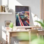 poster voitures spatiales colorees bureau.webp