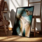 poster vue aerienne autoroute cotiere encadre.webp