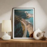 poster vue aerienne autoroute cotiere meuble.webp