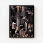 poster vue aerienne new york avec cadre.webp