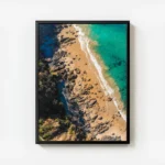poster vue aerienne plage avec cadre.webp