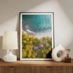 poster vue aerienne plage et nature meuble.webp