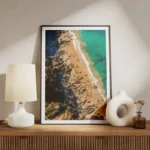 poster vue aerienne plage meuble.webp