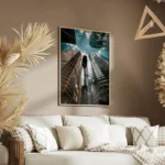poster vue architecturale urbaine salon.webp