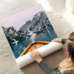 poster vue lac et montagnes au sol.webp