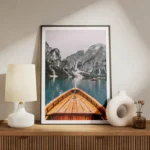 poster vue lac et montagnes meuble.webp