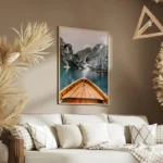 poster vue lac et montagnes salon.webp