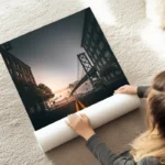 poster vue pont new york au sol.webp