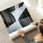 poster vue urbaine immeubles modernes au sol.webp