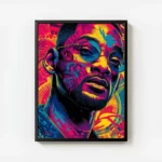 poster will smith street art avec cadre.webp