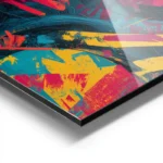 poster wonder woman street art aluminium.webp