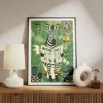 poster zebre toilettes meuble.webp