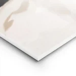 affiche abstraite aux lignes courbes noires et tons beiges marron et rose clair lightpanel.webp