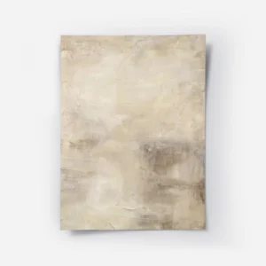 affiche abstraite aux tons neutres beige marron et creme avec des textures de co.webp