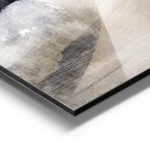 affiche abstraite aux traits de pinceau melanges aluminium.webp