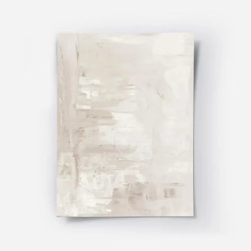 affiche abstraite avec des coups de pinceau textures en beige rose et blanc aspe.webp