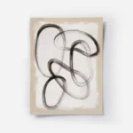affiche abstraite avec des lignes epaisses et organiques noires sur un fond blan.webp